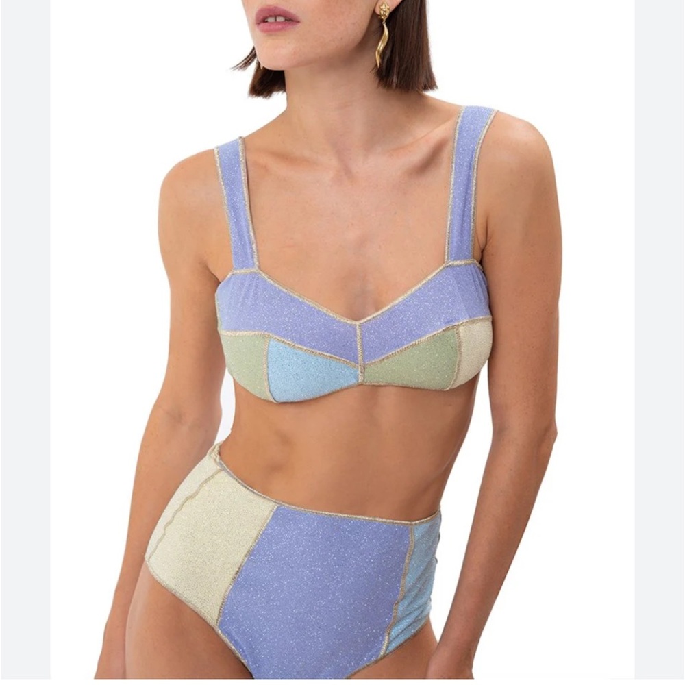 Oseree shine high waist bikini